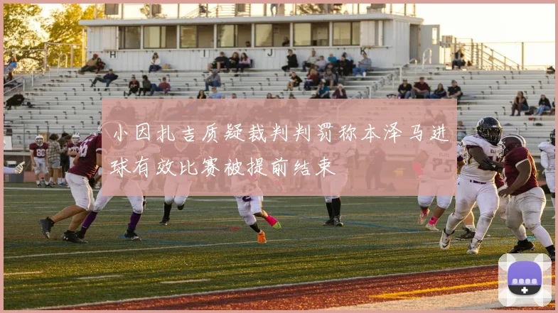 小因扎吉质疑裁判判罚称本泽马进球有效比赛被提前结束